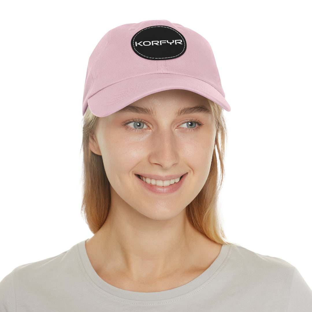 KORFYR Stylish Dad Hat with Leather Patch, Casual Sports Cap, Father’s Day Gift, Summer Accessory, Outdoor Fashion