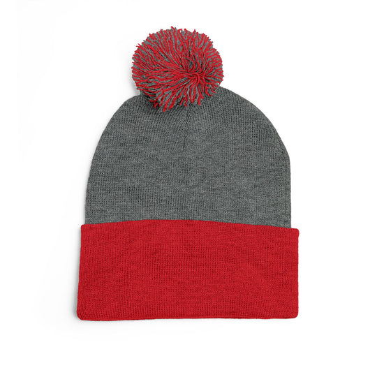 Cozy Pom-Pom Knit Cap | Embroidered Beanie, Winter Accessory, Gifts for Her, Ski Hat, Trendy Knitwear