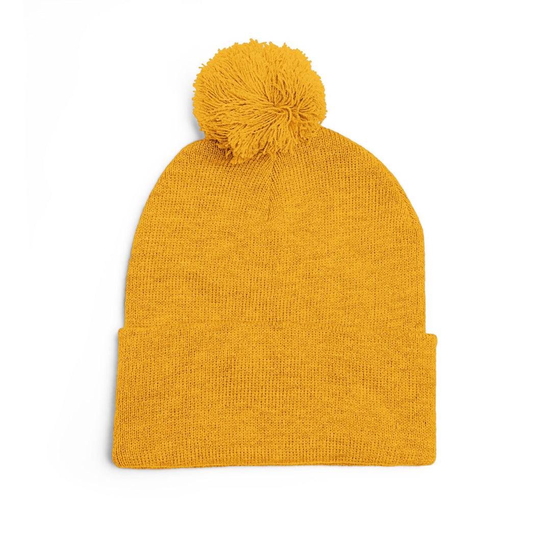 Cozy Pom-Pom Knit Cap | Embroidered Beanie, Winter Accessory, Gifts for Her, Ski Hat, Trendy Knitwear