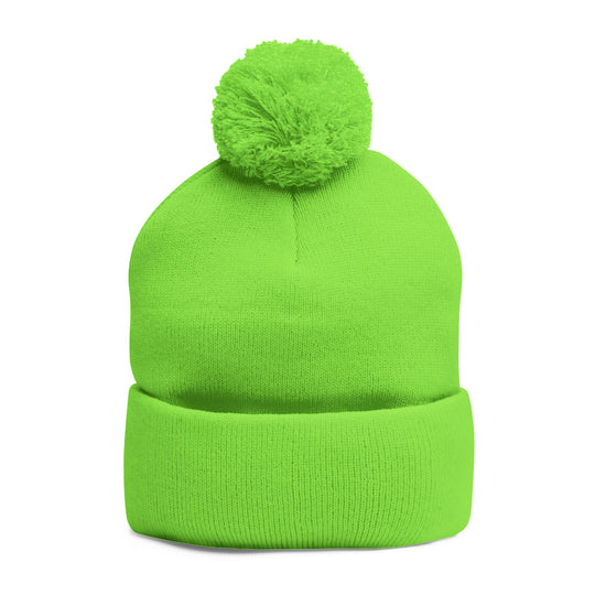 Cozy Pom-Pom Knit Cap | Embroidered Beanie, Winter Accessory, Gifts for Her, Ski Hat, Trendy Knitwear