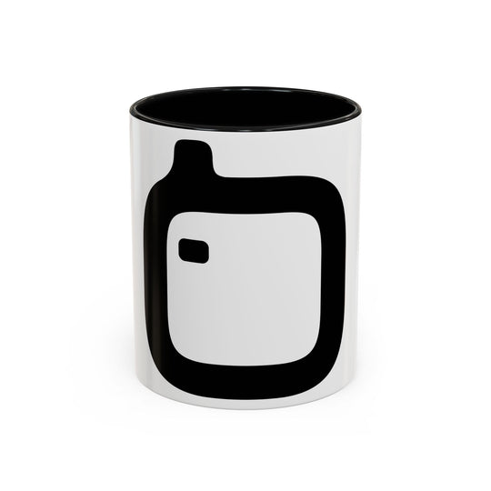 GloFlo Accent Coffee Mug, Black-Handled Mug, Personalized Coffee Cup, Chai Mug, Gift for Coffee Lovers, Ceramic Drinkware