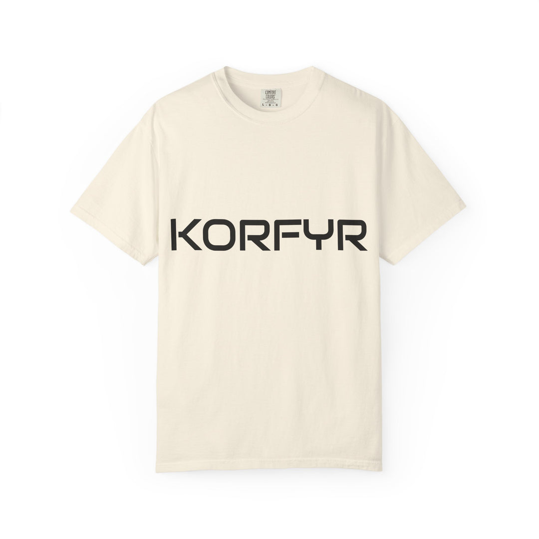 KORFYR Unisex Garment-Dyed T-shirt | Minimalist Fashion Tee, Casual Style, Perfect Gift, Everyday Wear, Trendy Apparel