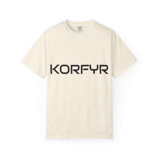 KORFYR Unisex Garment-Dyed T-shirt | Minimalist Fashion Tee, Casual Style, Perfect Gift, Everyday Wear, Trendy Apparel