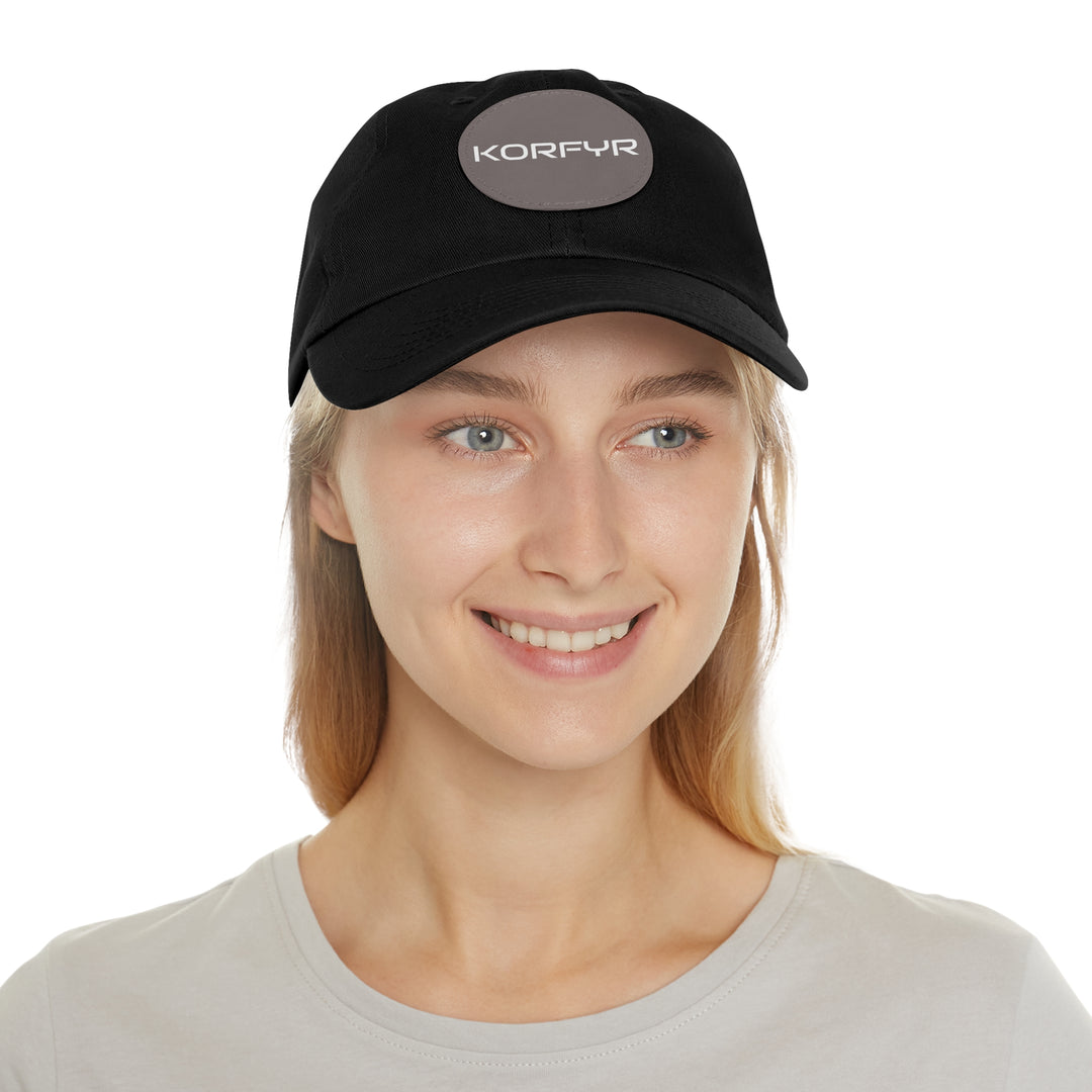 KORFYR Stylish Dad Hat with Leather Patch, Casual Sports Cap, Father’s Day Gift, Summer Accessory, Outdoor Fashion