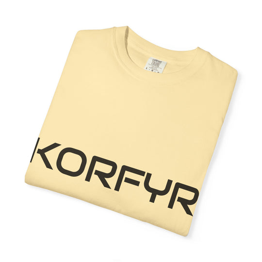 KORFYR Unisex Garment-Dyed T-shirt | Minimalist Fashion Tee, Casual Style, Perfect Gift, Everyday Wear, Trendy Apparel