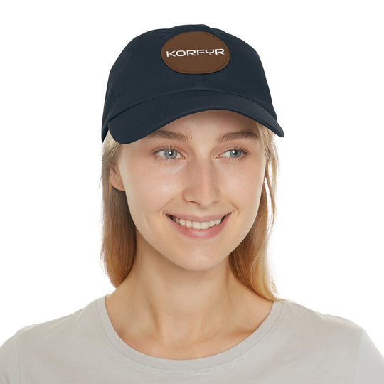 KORFYR Stylish Dad Hat with Leather Patch, Casual Sports Cap, Father’s Day Gift, Summer Accessory, Outdoor Fashion