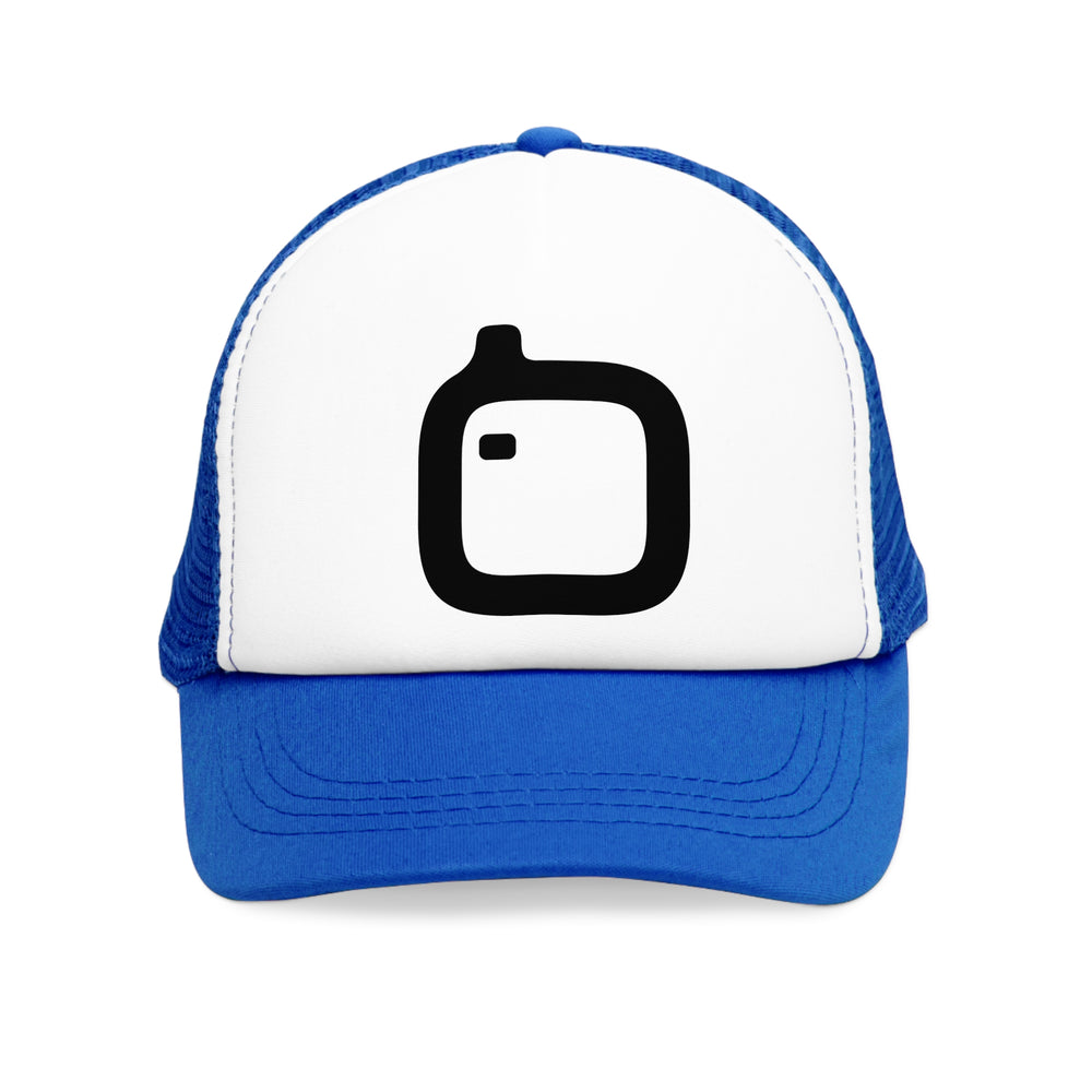 GloFlo Stylish Mesh Cap with Icon, Trendy Trucker Hat for Summer, Outdoor Activities, Casual Wear, Gift for Hat Lovers, Festival Accessory