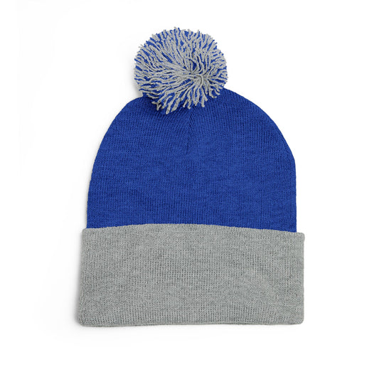 Cozy Pom-Pom Knit Cap | Embroidered Beanie, Winter Accessory, Gifts for Her, Ski Hat, Trendy Knitwear