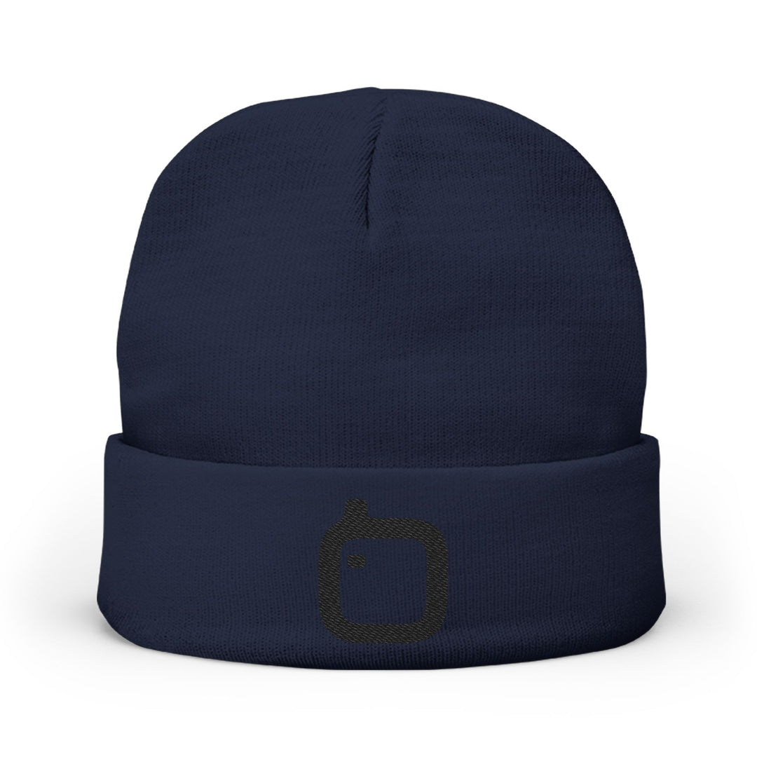 GloFlo Cozy Knit Beanie with Custom Embroidery | Winter Hat, Streetwear Style, Gift for Him/Her, Outdoor Accessories, Fashionable Winter Wear