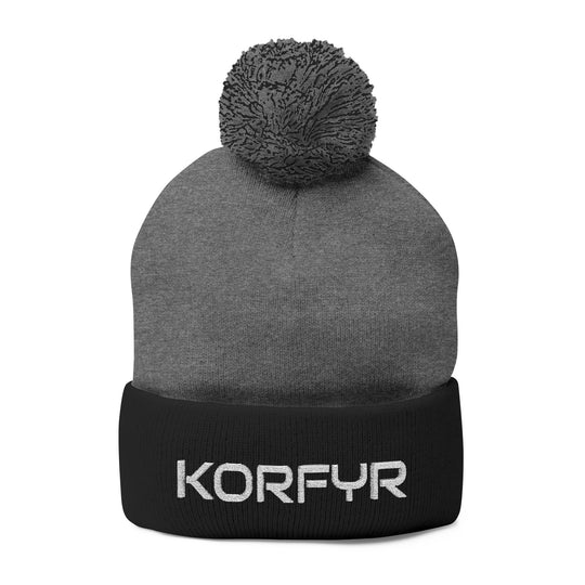 Cozy Pom-Pom Knit Cap | Embroidered Beanie, Winter Accessory, Gifts for Her, Ski Hat, Trendy Knitwear