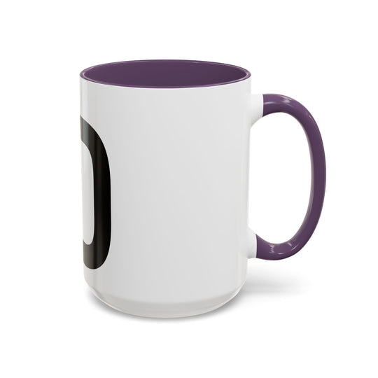 GloFlo Accent Coffee Mug, Black-Handled Mug, Personalized Coffee Cup, Chai Mug, Gift for Coffee Lovers, Ceramic Drinkware