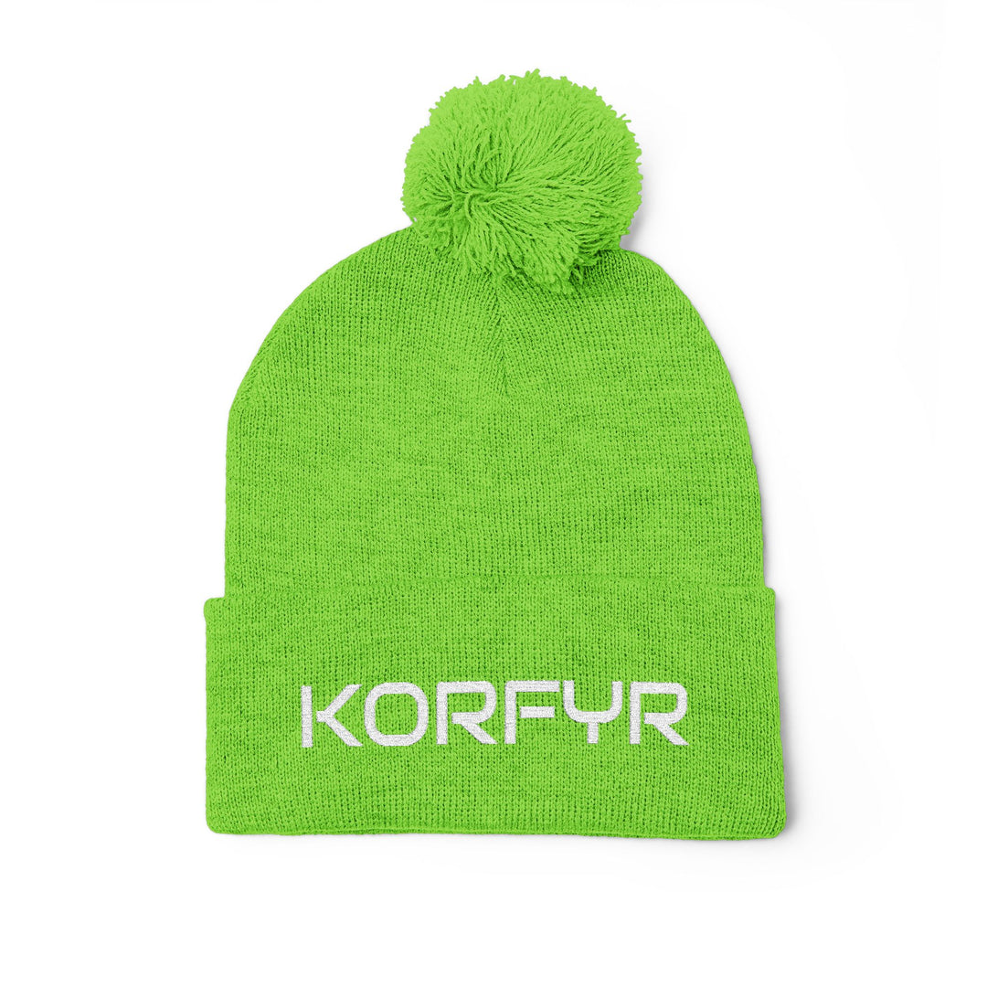 Cozy Pom-Pom Knit Cap | Embroidered Beanie, Winter Accessory, Gifts for Her, Ski Hat, Trendy Knitwear