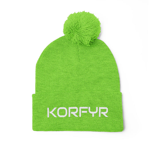 Cozy Pom-Pom Knit Cap | Embroidered Beanie, Winter Accessory, Gifts for Her, Ski Hat, Trendy Knitwear