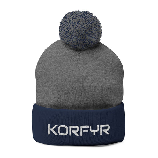 Cozy Pom-Pom Knit Cap | Embroidered Beanie, Winter Accessory, Gifts for Her, Ski Hat, Trendy Knitwear