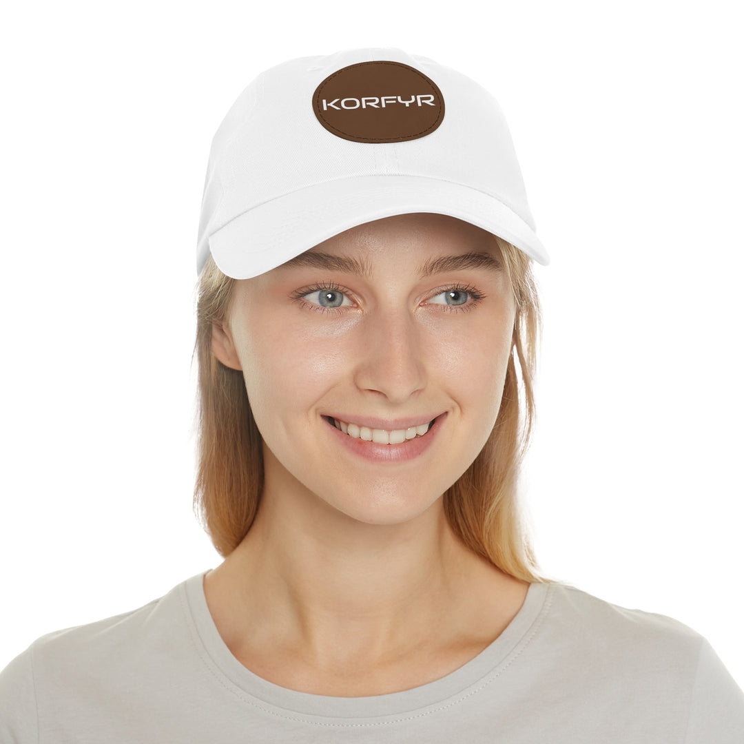 KORFYR Stylish Dad Hat with Leather Patch, Casual Sports Cap, Father’s Day Gift, Summer Accessory, Outdoor Fashion