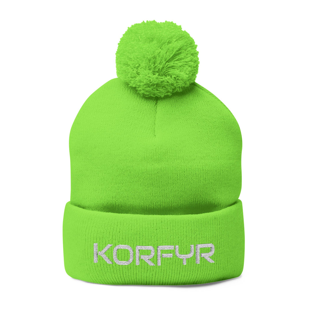 Cozy Pom-Pom Knit Cap | Embroidered Beanie, Winter Accessory, Gifts for Her, Ski Hat, Trendy Knitwear