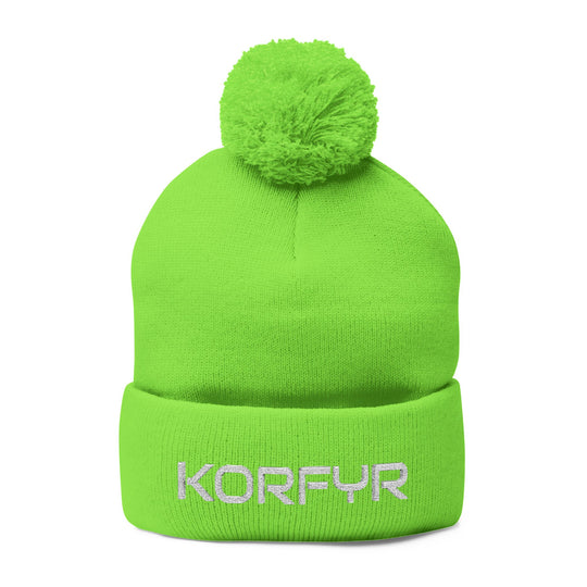 Cozy Pom-Pom Knit Cap | Embroidered Beanie, Winter Accessory, Gifts for Her, Ski Hat, Trendy Knitwear