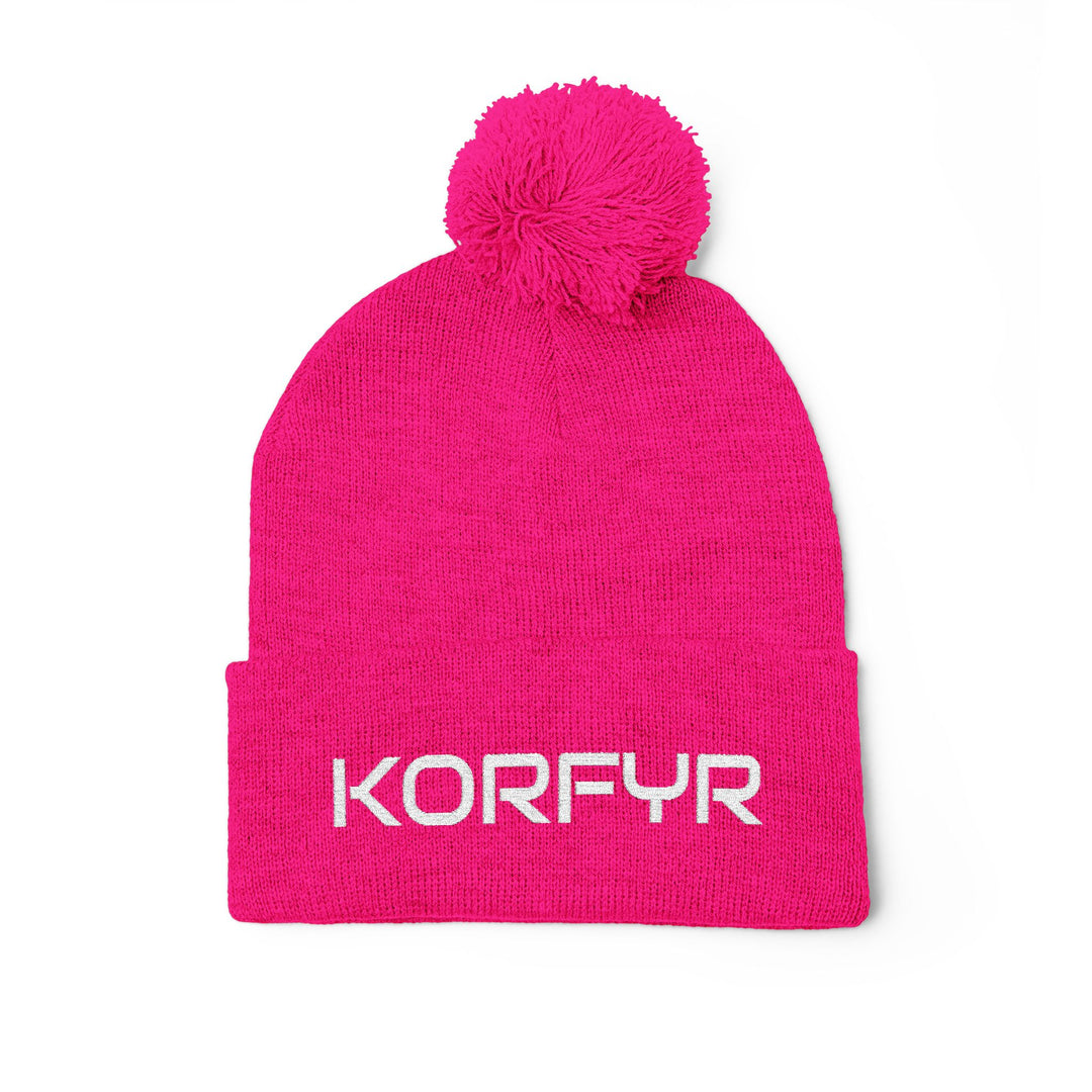 Cozy Pom-Pom Knit Cap | Embroidered Beanie, Winter Accessory, Gifts for Her, Ski Hat, Trendy Knitwear