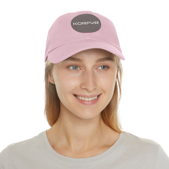 KORFYR Stylish Dad Hat with Leather Patch, Casual Sports Cap, Father’s Day Gift, Summer Accessory, Outdoor Fashion