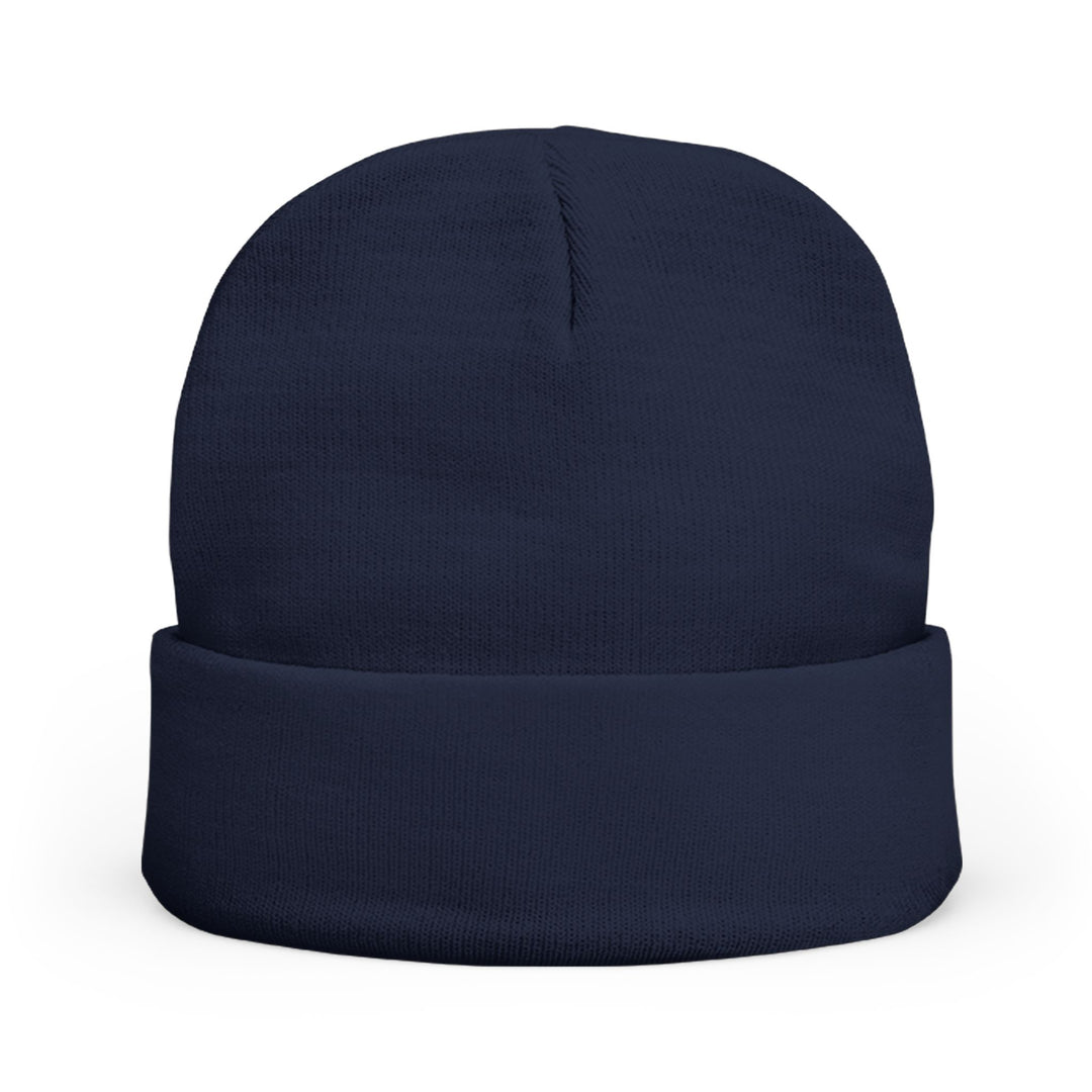 GloFlo Cozy Knit Beanie with Custom Embroidery | Winter Hat, Streetwear Style, Gift for Him/Her, Outdoor Accessories, Fashionable Winter Wear