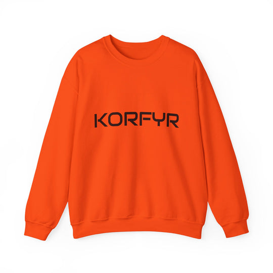 Chic KORFYR Unisex Crewneck Sweatshirt, Casual Layering Essential, Cozy Gift for Friends, Stylish Everyday Wear, Perfect for Any Occasion