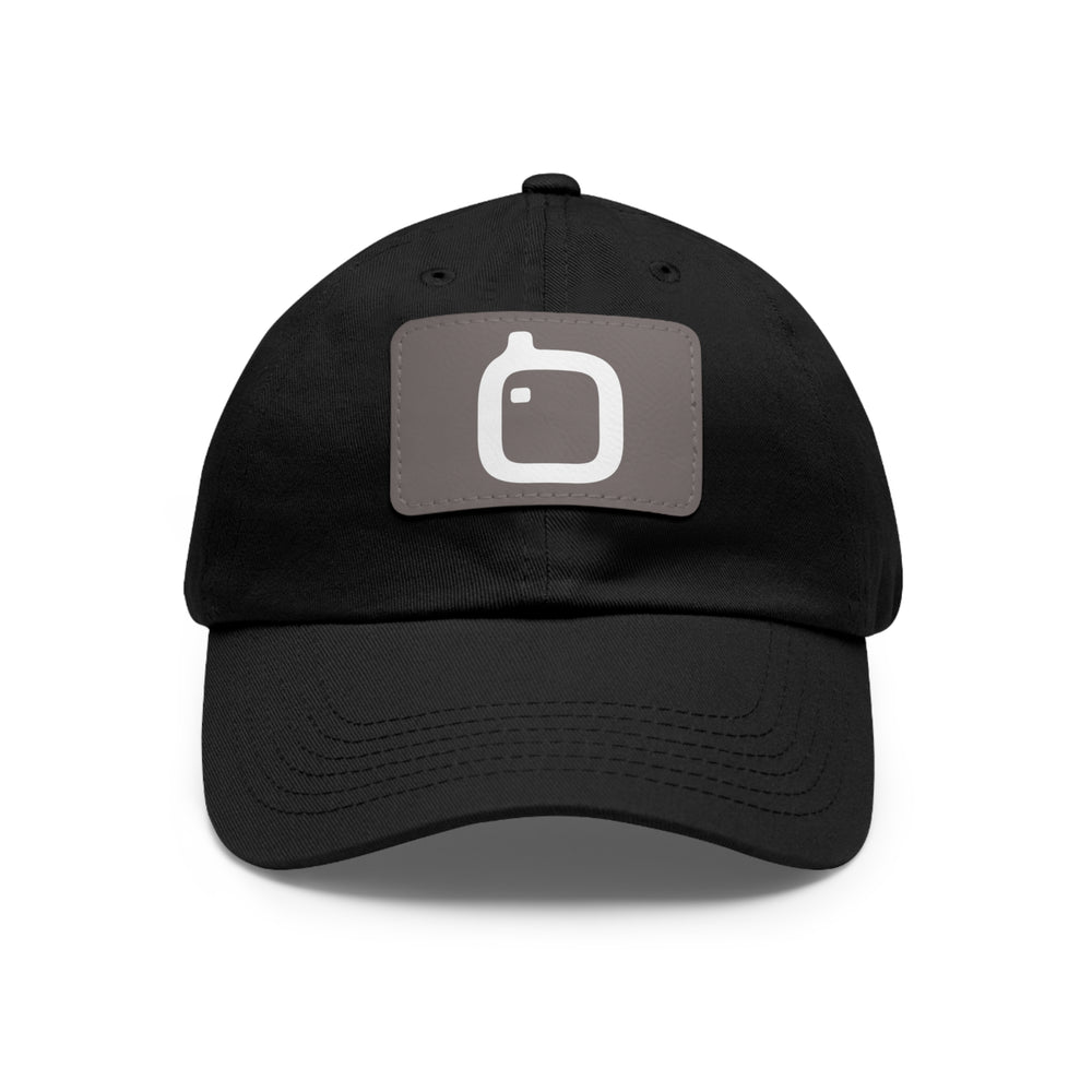 Stylish Dad Hat with Leather Patch, Casual Cap for Dads, Vintage Look, Great Gift for Father's Day, Everyday Wear, Trendy Accessories