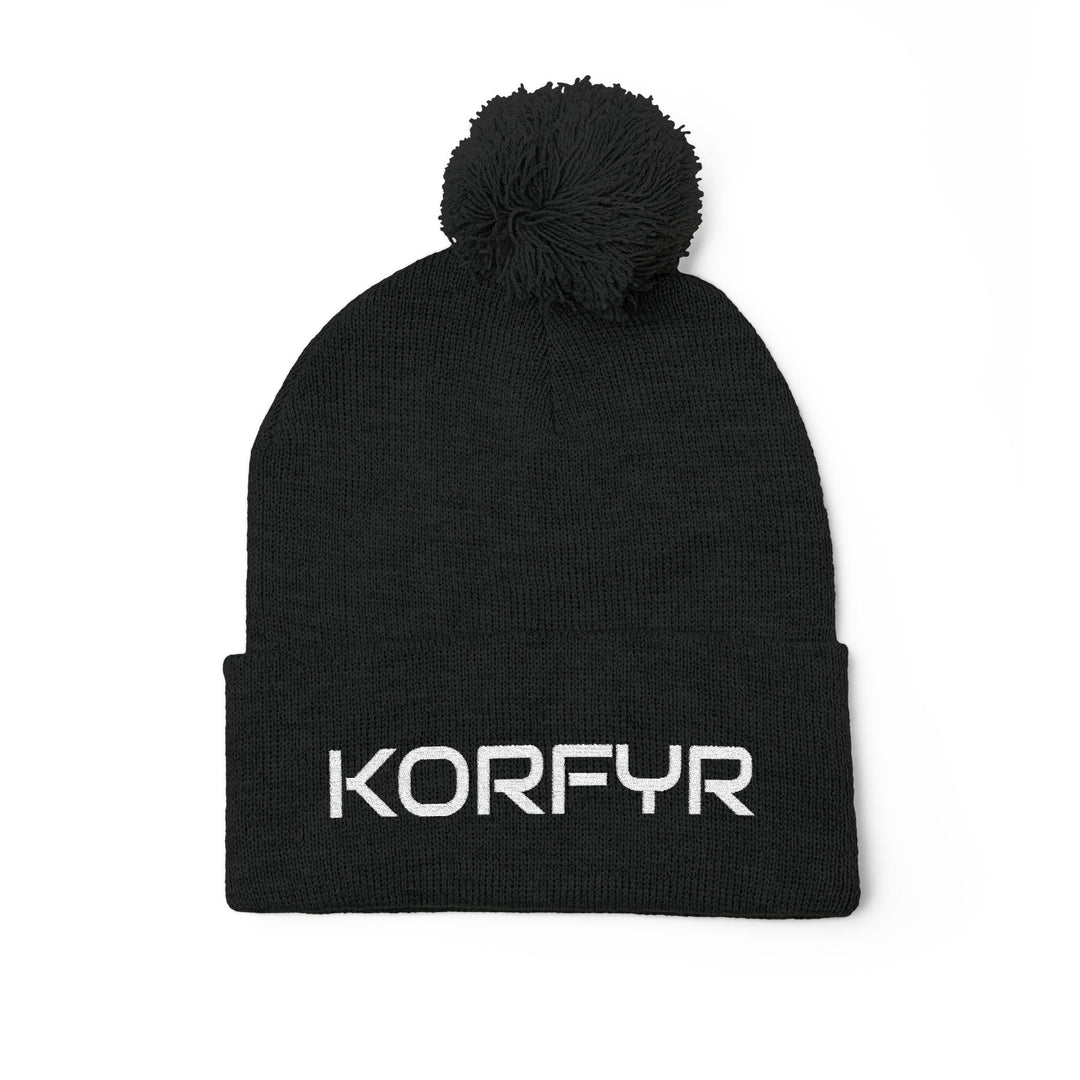 Cozy Pom-Pom Knit Cap | Embroidered Beanie, Winter Accessory, Gifts for Her, Ski Hat, Trendy Knitwear