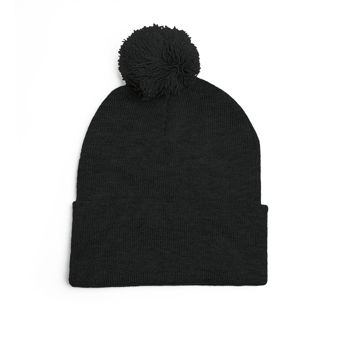Cozy Pom-Pom Knit Cap | Embroidered Beanie, Winter Accessory, Gifts for Her, Ski Hat, Trendy Knitwear