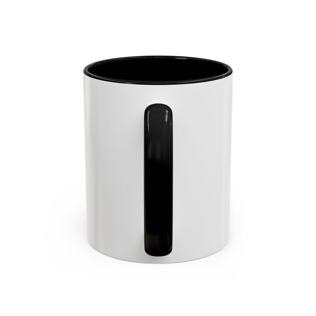 GloFlo Accent Coffee Mug, Black-Handled Mug, Personalized Coffee Cup, Chai Mug, Gift for Coffee Lovers, Ceramic Drinkware